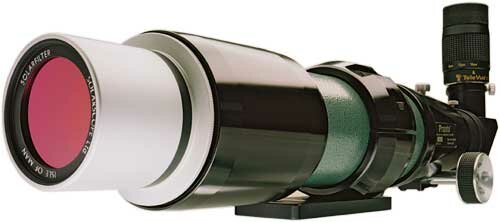 Solarscope hydrogen alpha filter on a Tele Vue Pronto Telescope